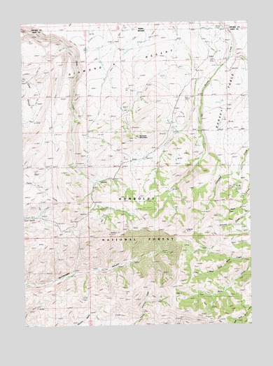 Bearpaw Mountain, NV USGS Topographic Map