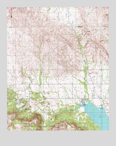 Meers, OK USGS Topographic Map