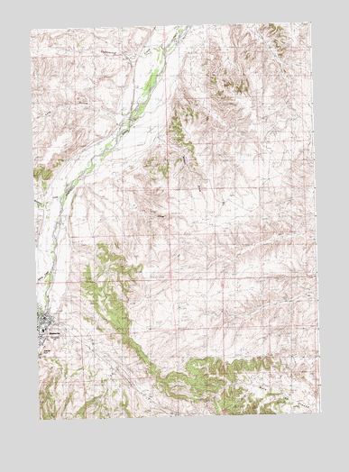 Meeteetse East, WY USGS Topographic Map