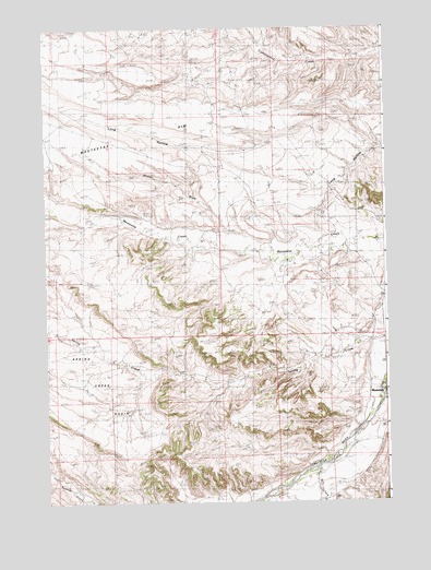 Meeteetse West, WY USGS Topographic Map
