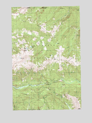 Bearpaw Mountain, WA USGS Topographic Map
