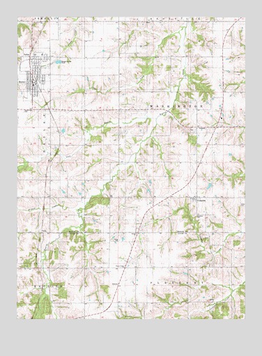 Melcher-Dallas, IA USGS Topographic Map