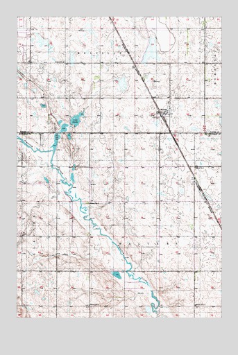 Melville, ND USGS Topographic Map