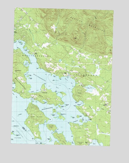 Melvin Village, NH USGS Topographic Map