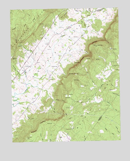 Melvine, TN USGS Topographic Map