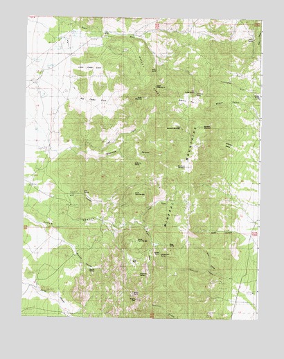 Bearskin Mountain, UT USGS Topographic Map