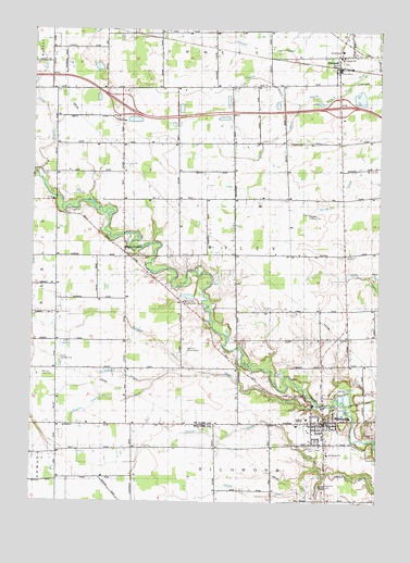 Memphis, MI USGS Topographic Map
