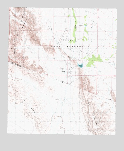 Menagers Lake, AZ USGS Topographic Map