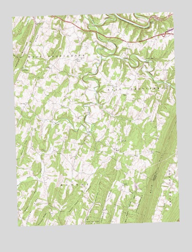 Mench, PA USGS Topographic Map