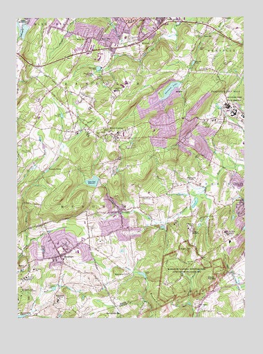 Mendham, NJ USGS Topographic Map