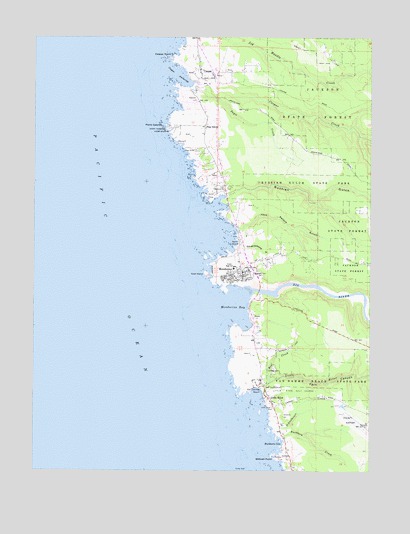 Mendocino, CA USGS Topographic Map