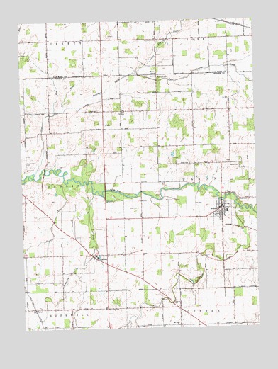 Mendon, OH USGS Topographic Map