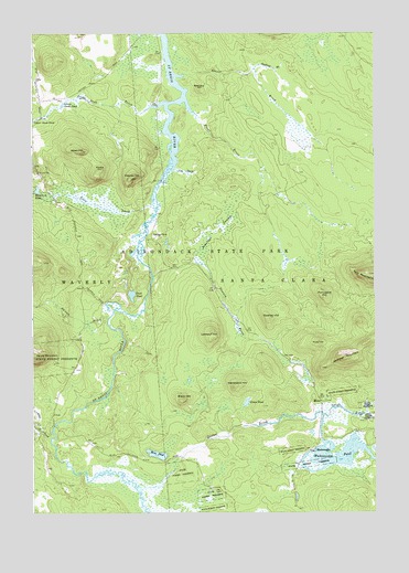 Meno, NY USGS Topographic Map