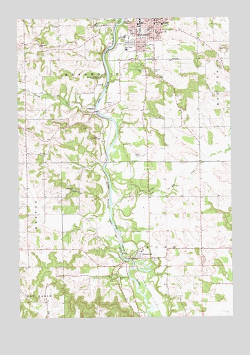 Menomonie South, WI USGS Topographic Map