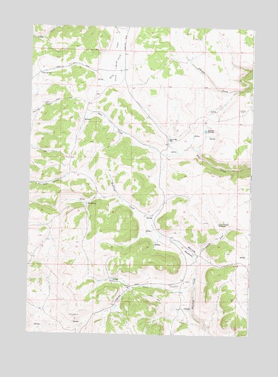 Beartrap Meadows, WY USGS Topographic Map