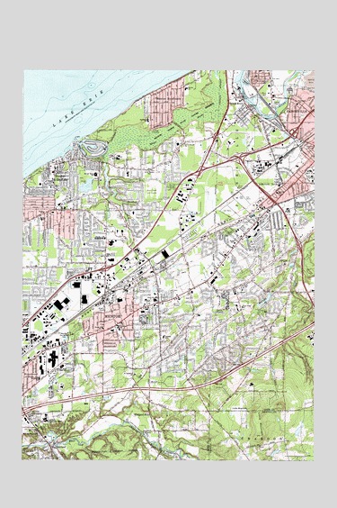 Mentor, OH USGS Topographic Map