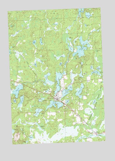 Mercer, WI USGS Topographic Map
