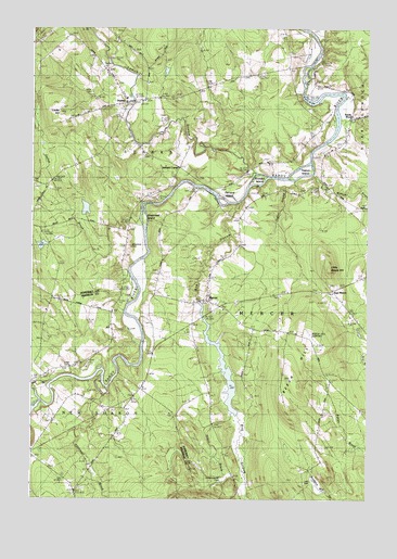Mercer, ME USGS Topographic Map