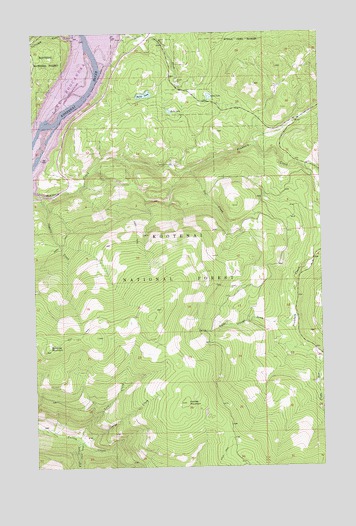 Beartrap Mountain, MT USGS Topographic Map