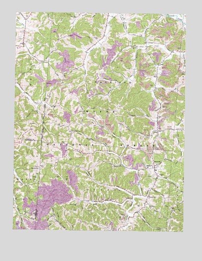 Mercerville, OH USGS Topographic Map