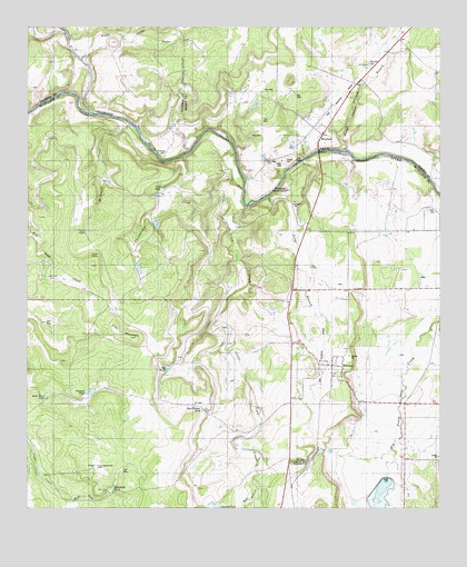 Mercury, TX USGS Topographic Map