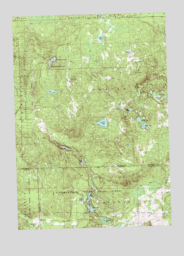 Meredith, MI USGS Topographic Map