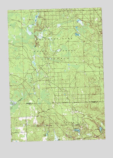 Meredith NW, MI USGS Topographic Map