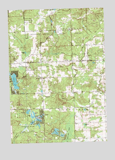 Meredith SW, MI USGS Topographic Map