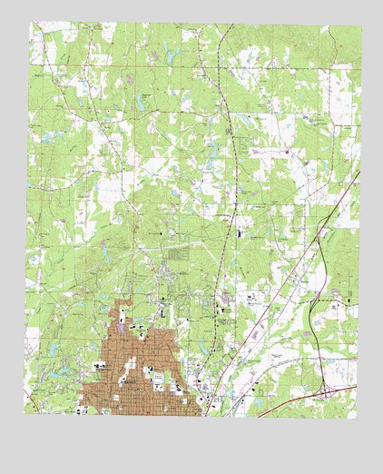 Meridian North, MS USGS Topographic Map