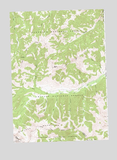 Meridian Peak, ID USGS Topographic Map