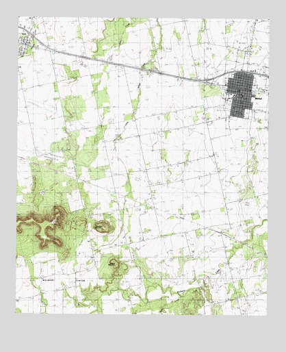Merkel West, TX USGS Topographic Map