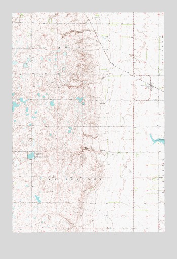 Merricourt, ND USGS Topographic Map