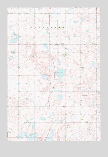 Merricourt NW, ND USGS Topographic Map