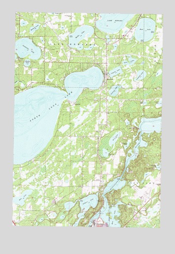 Merrifield, MN USGS Topographic Map