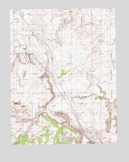 Merrimac Butte, UT USGS Topographic Map