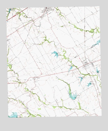 Mertens, TX USGS Topographic Map