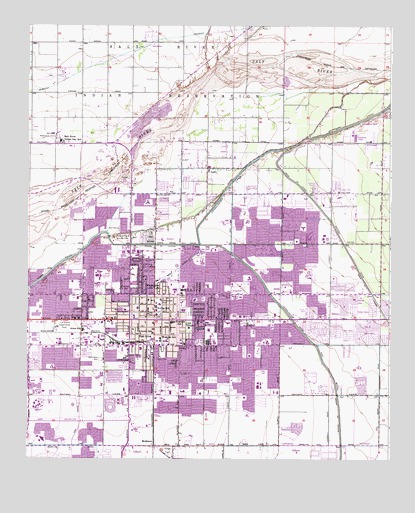 Mesa, AZ USGS Topographic Map