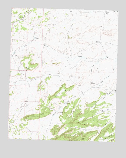 Mesa De Los Toros, NM USGS Topographic Map