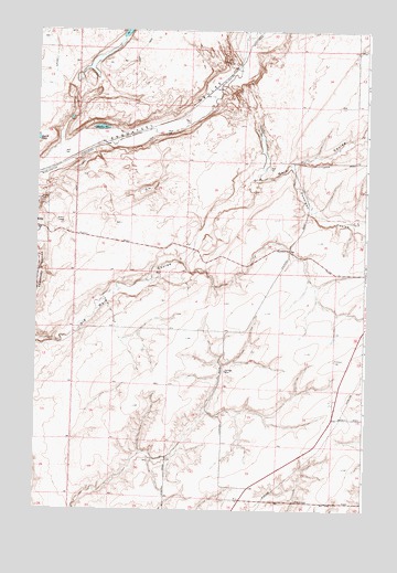 Mesa East, WA USGS Topographic Map