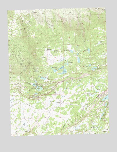 Mesa Lakes, CO USGS Topographic Map