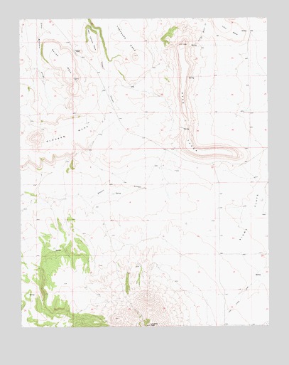 Mesa Larga, NM USGS Topographic Map