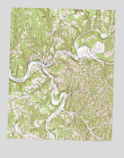 Beattyville, KY USGS Topographic Map
