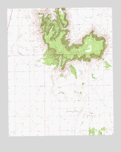 Mesa Redonda, NM USGS Topographic Map