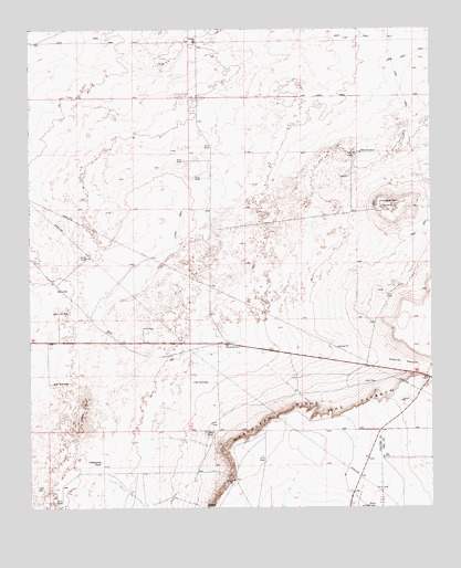 Mescalero Point NE, NM USGS Topographic Map