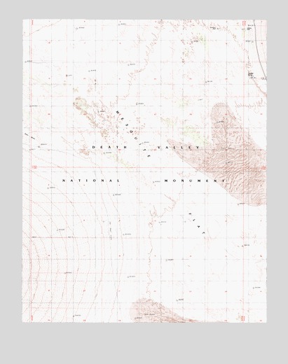 Mesquite Flat, CA USGS Topographic Map