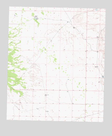 Mesquite Lake, NM USGS Topographic Map