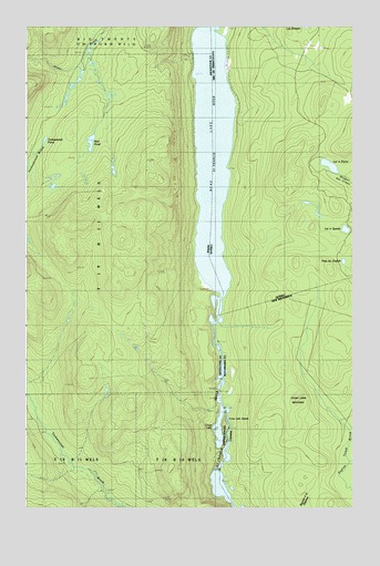 Beau Lake, ME USGS Topographic Map