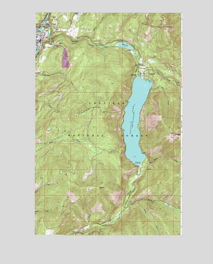 Metaline Falls, WA USGS Topographic Map