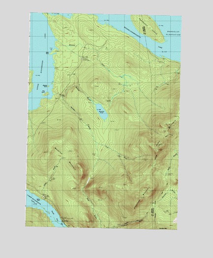 Metallak Mountain, ME USGS Topographic Map