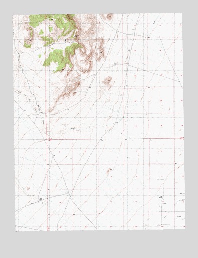 Meteorite Crater, NV USGS Topographic Map